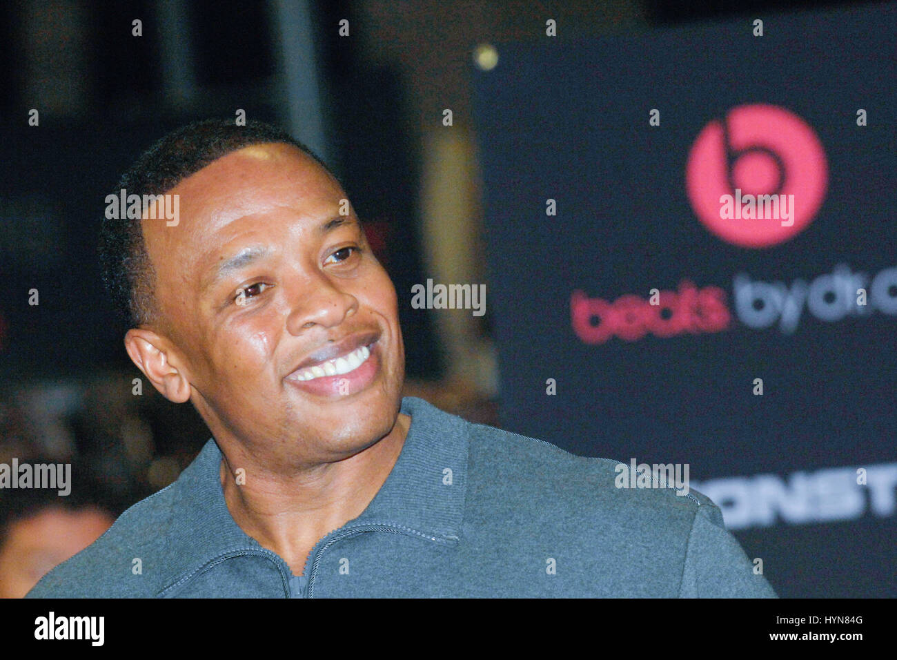 Rapper/Producer Dr. Dre attends Lady Gaga CD release and beats by dr. dre at Best Buy on November 23, 2009 in Los Angeles. Stock Photo