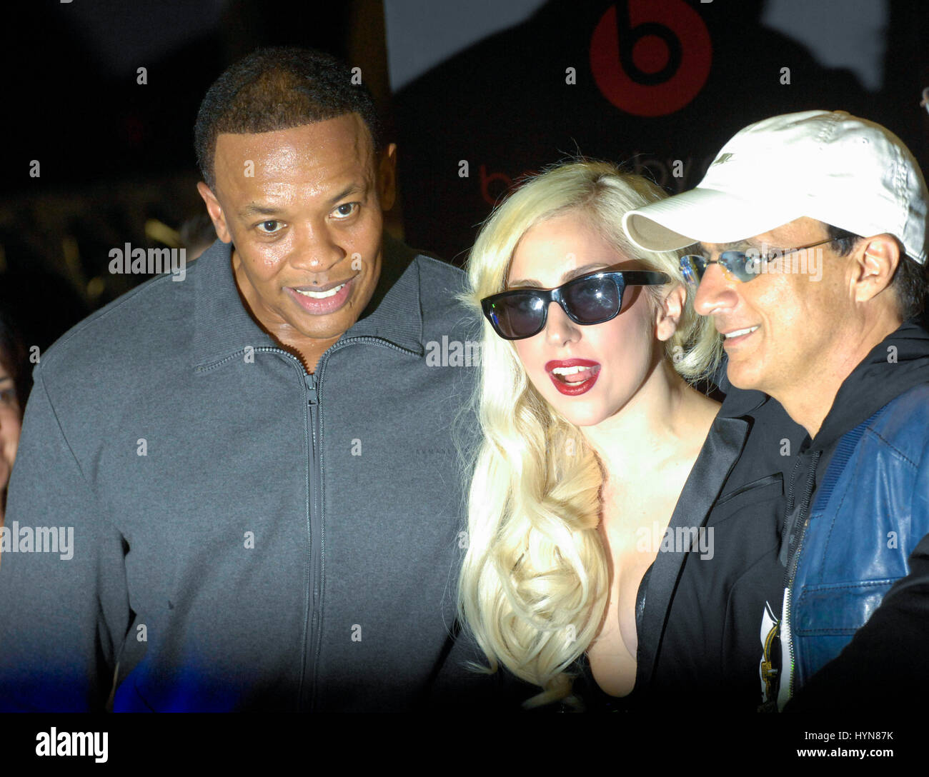 Lady Gaga CD release and beats by dr. dre at Best Buy on November 23, 2009 in Los Angeles. Stock Photo