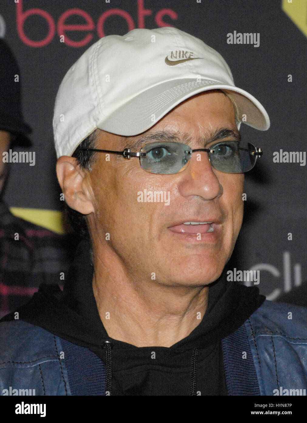 Producer Jimmy Iovine attends Lady Gaga CD release and beats by dr. dre at Best Buy on November 23, 2009 in Los Angeles. Stock Photo