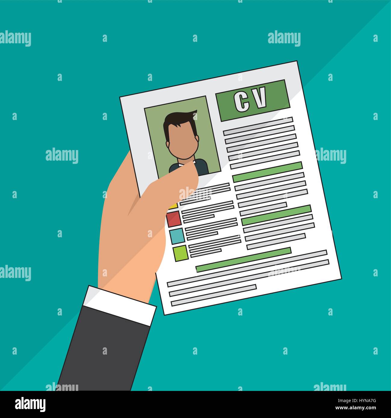 human resources concept with icon design, vector illustration 10 eps ...