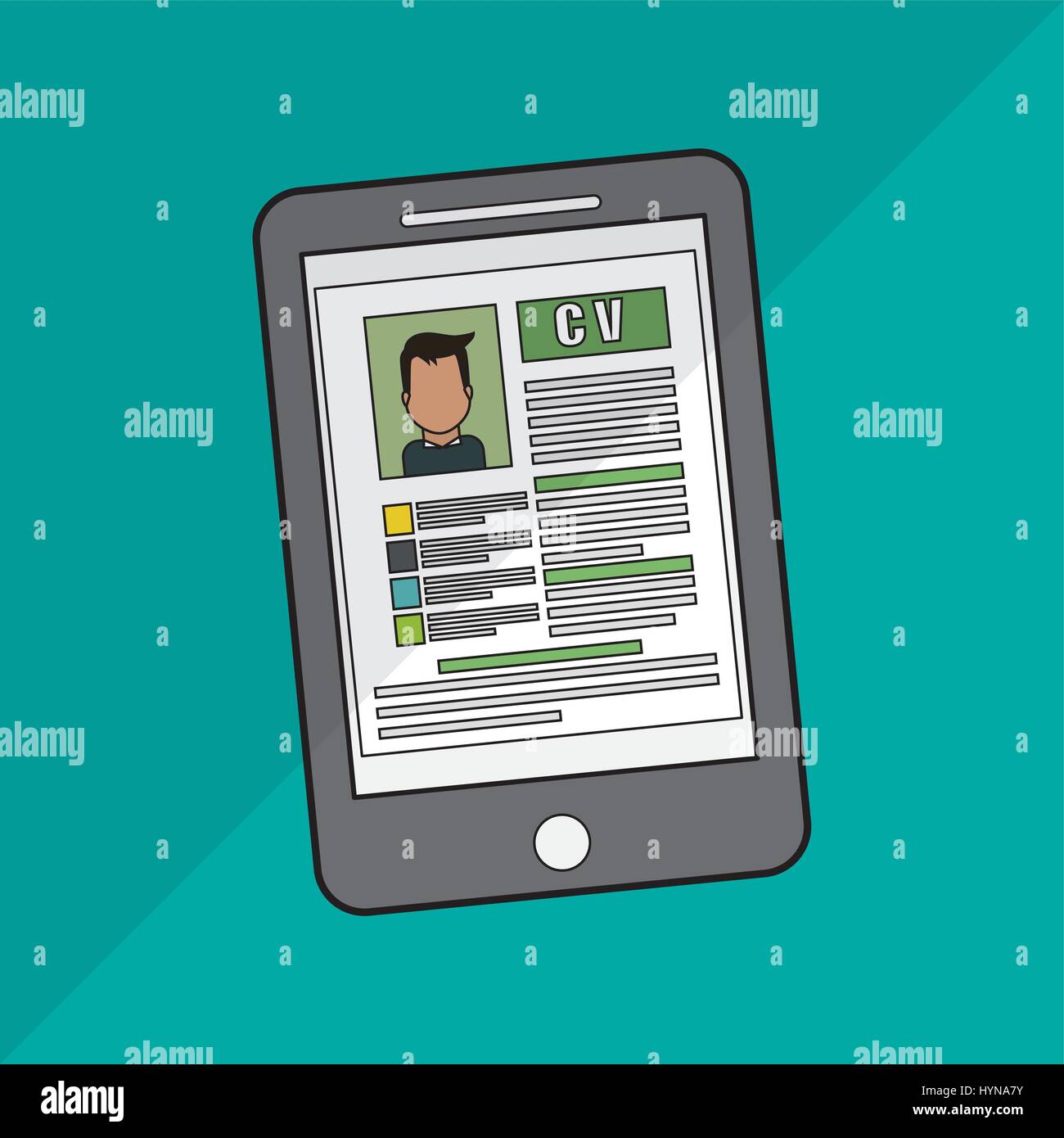 human resources concept with icon design, vector illustration 10 eps ...