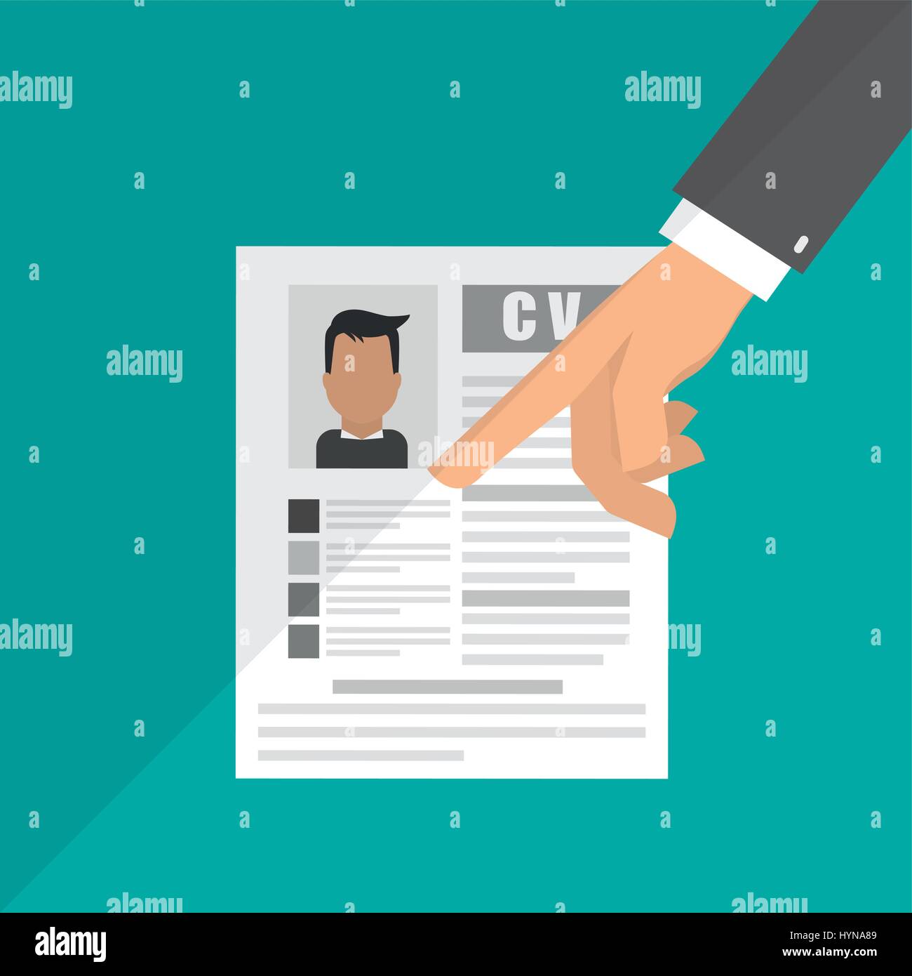 human resources concept with icon design, vector illustration 10 eps ...