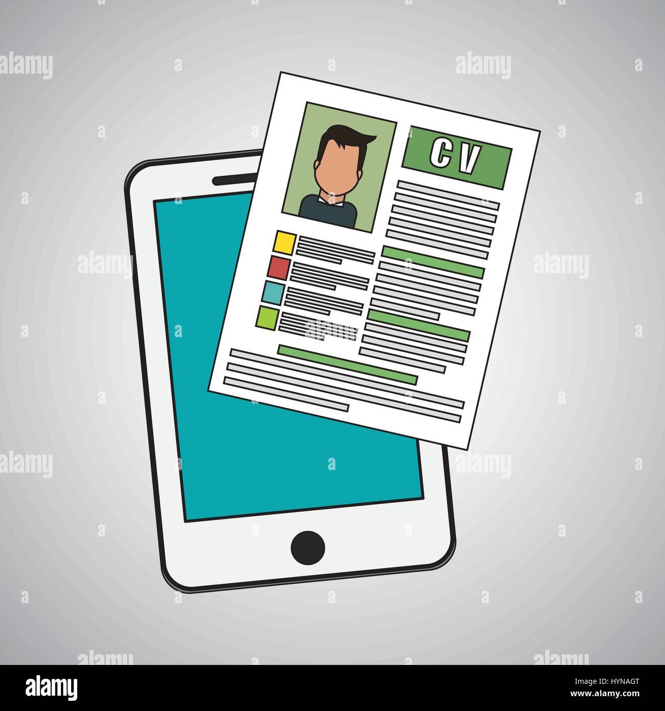 human resources concept with icon design, vector illustration 10 eps ...