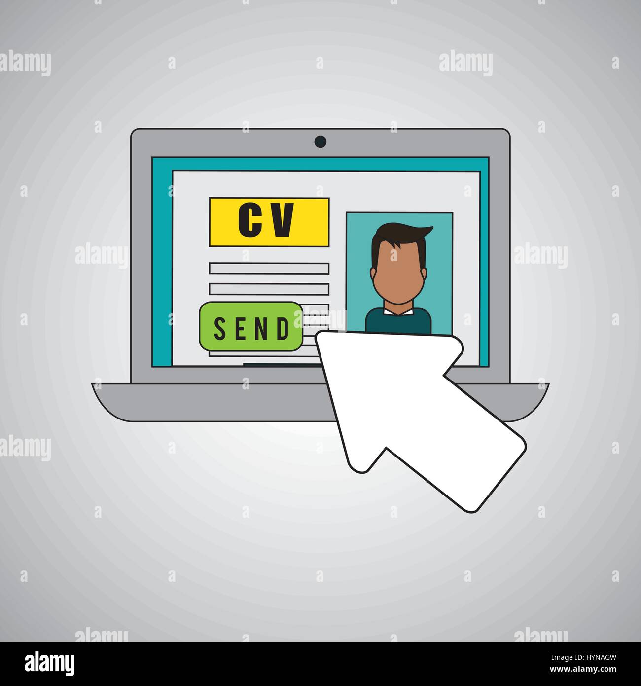 human resources concept with icon design, vector illustration 10 eps ...
