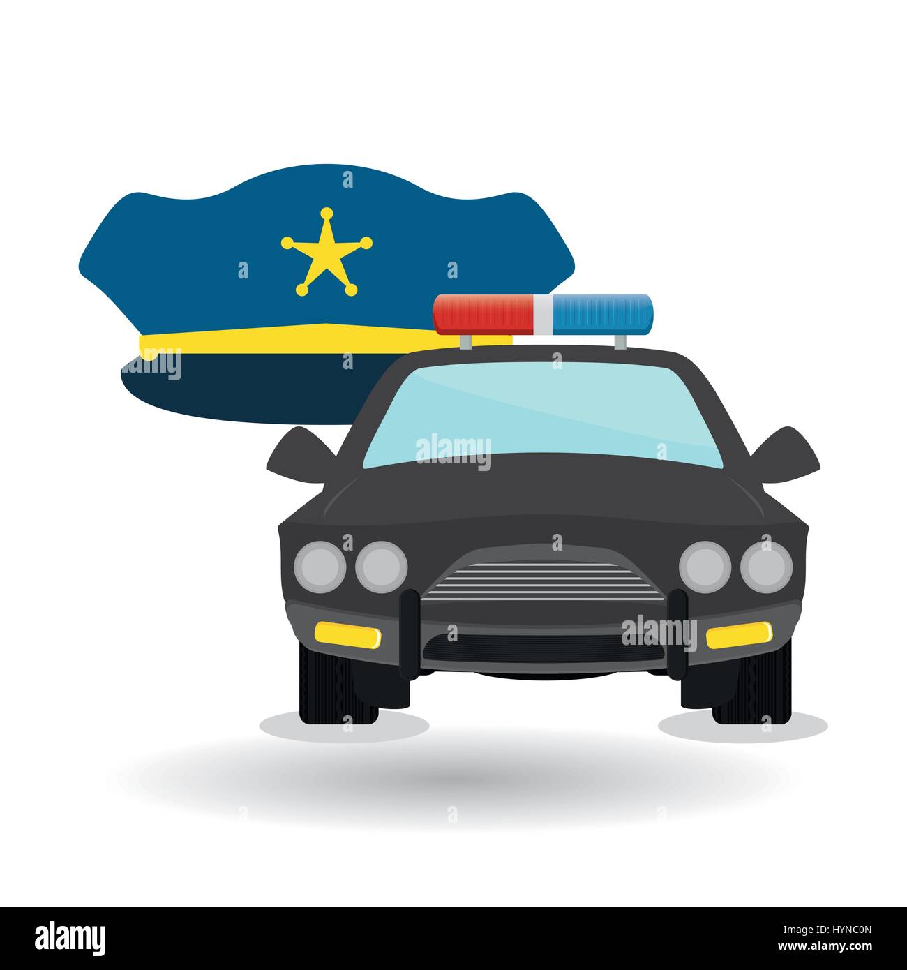 Police concept with icon design, vector illustration 10 eps graphic ...