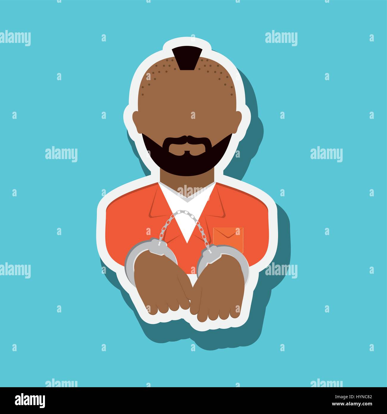 criminal concept with icon design, vector illustration 10 eps graphic ...