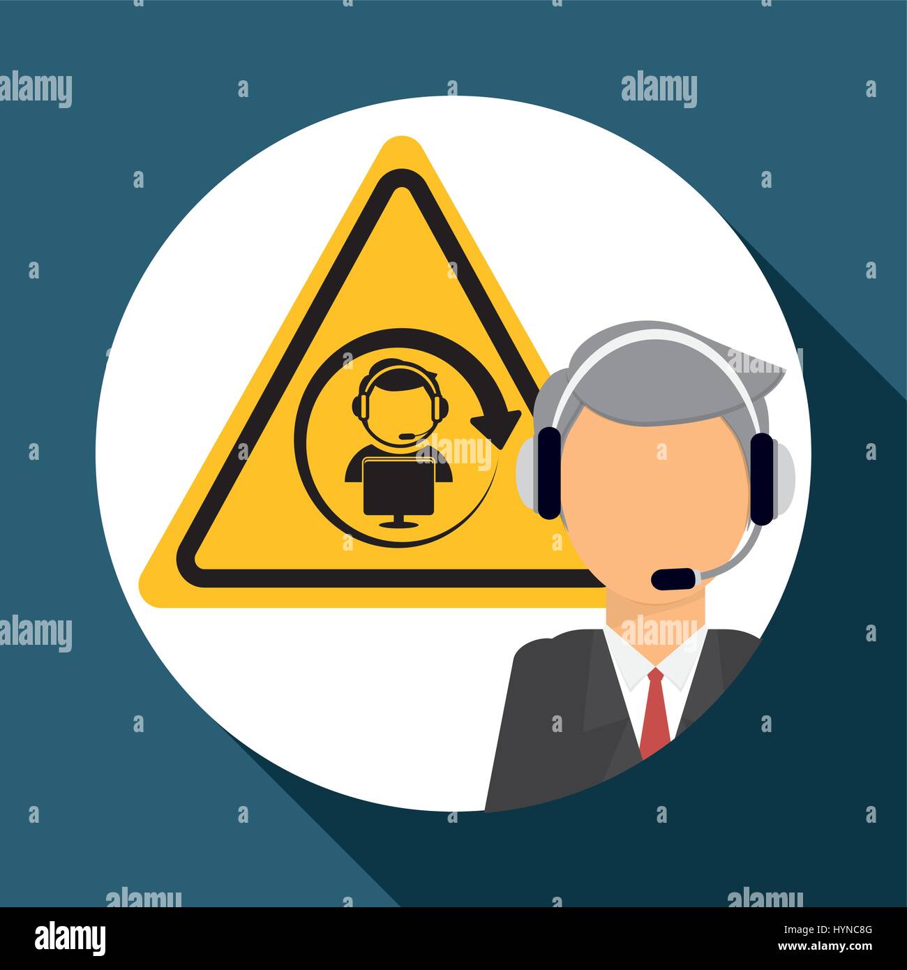 call center concept with icon design, vector illustration 10 eps ...
