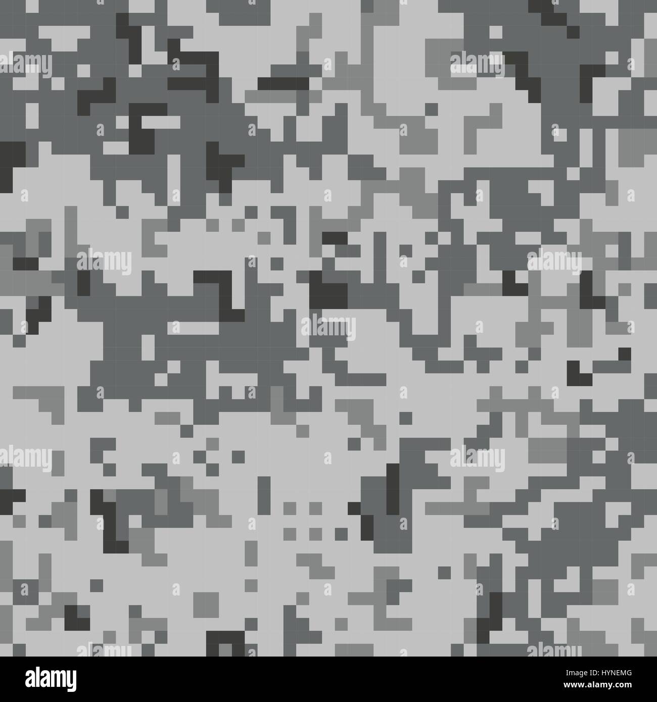 Pixel camo seamless pattern. Grey urban camouflage Stock Vector Image ...
