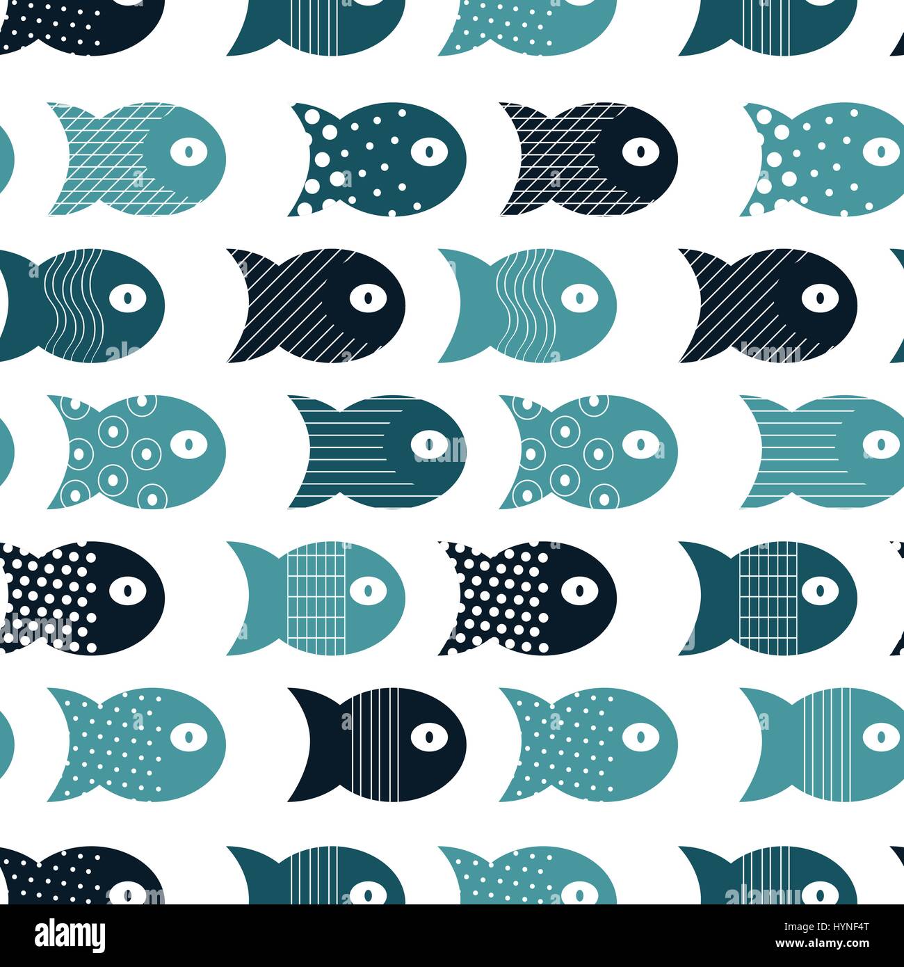 Fish seamless pattern for fabric textile design, pillows