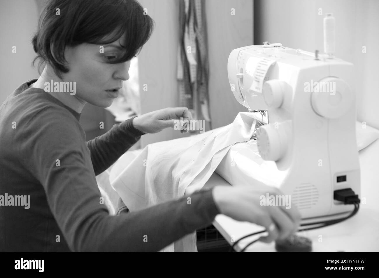 Image stitch Black and White Stock Photos & Images - Alamy
