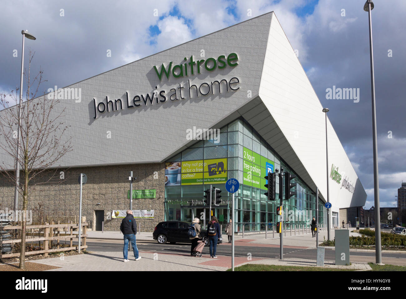 The Waitrose and John Lewis at Home supermarket and superstore, Basingstoke, Hampshire, UK Stock Photo