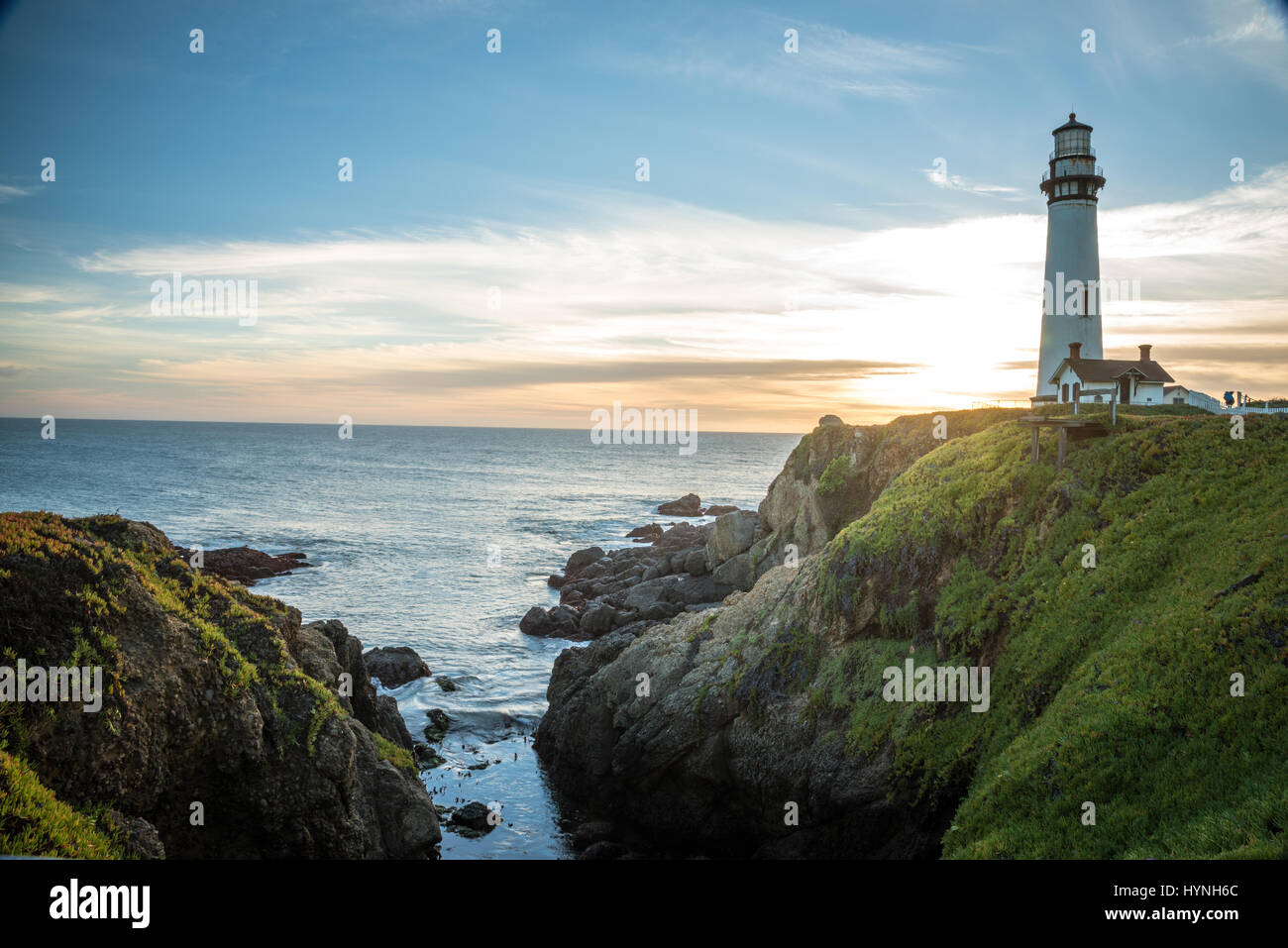 Pigeon Point Lighthouse Stock Photo