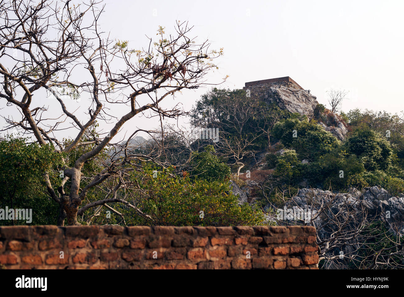 Life of India : Vulture's Peak at Griddhakuta Hill Stock Photo
