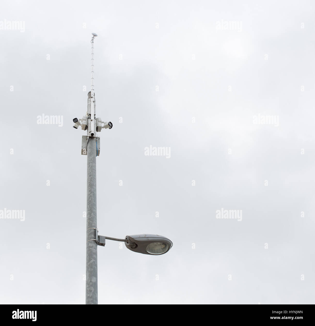 Surveillance camera on light pole hires stock photography and images