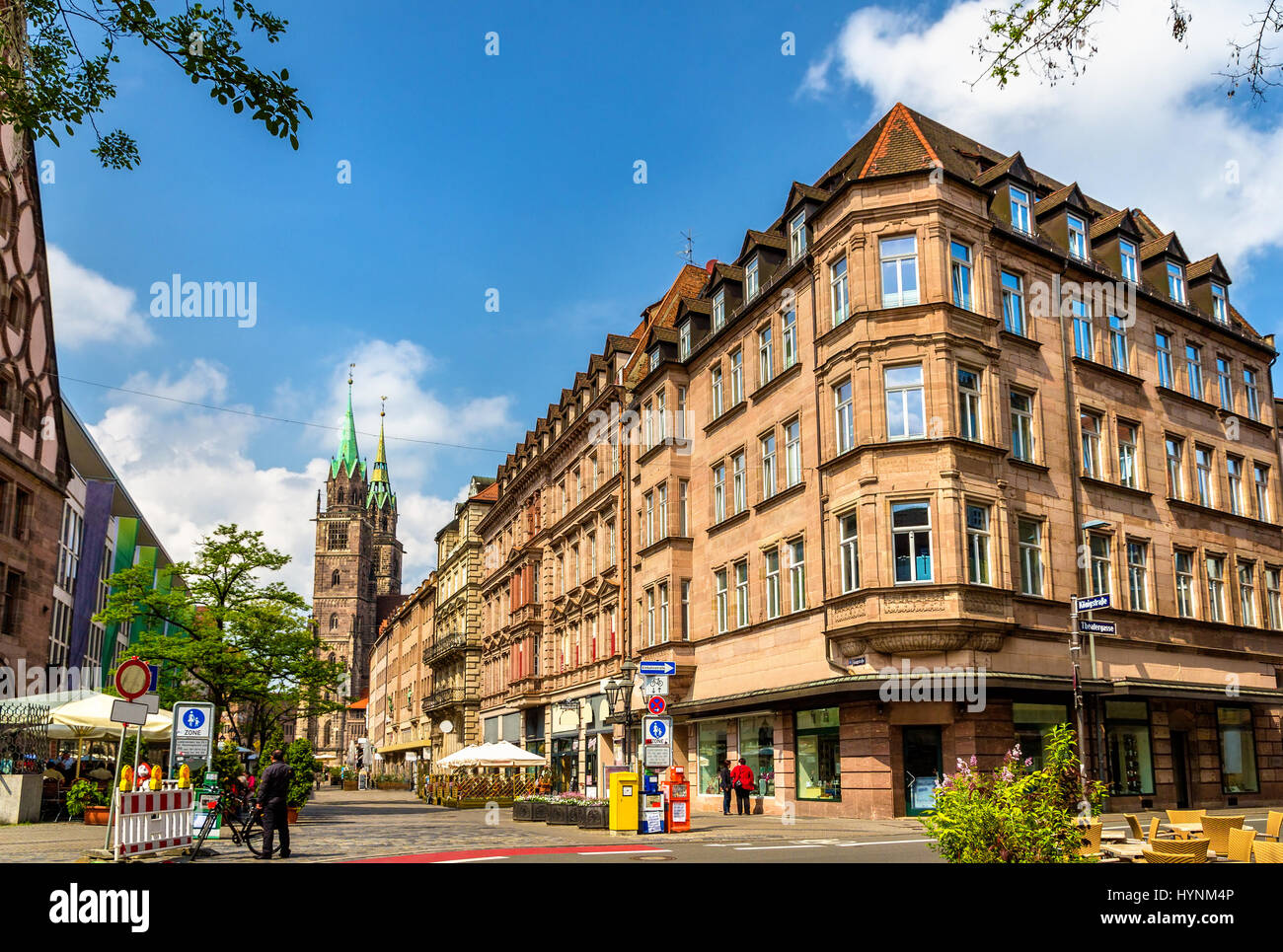 Buildings in the city centre of Nuremberg Germany Stock Photo Alamy