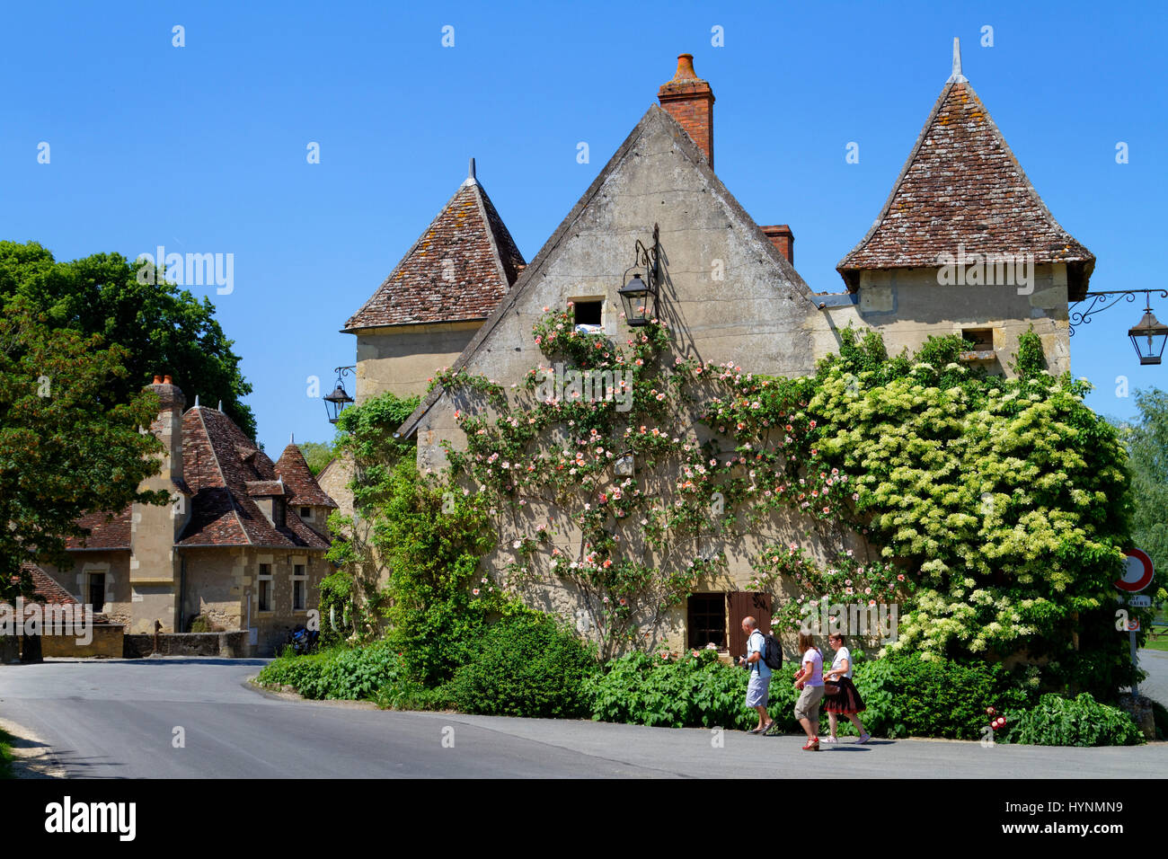 Apremont-sur-Allier village in France Stock Photo