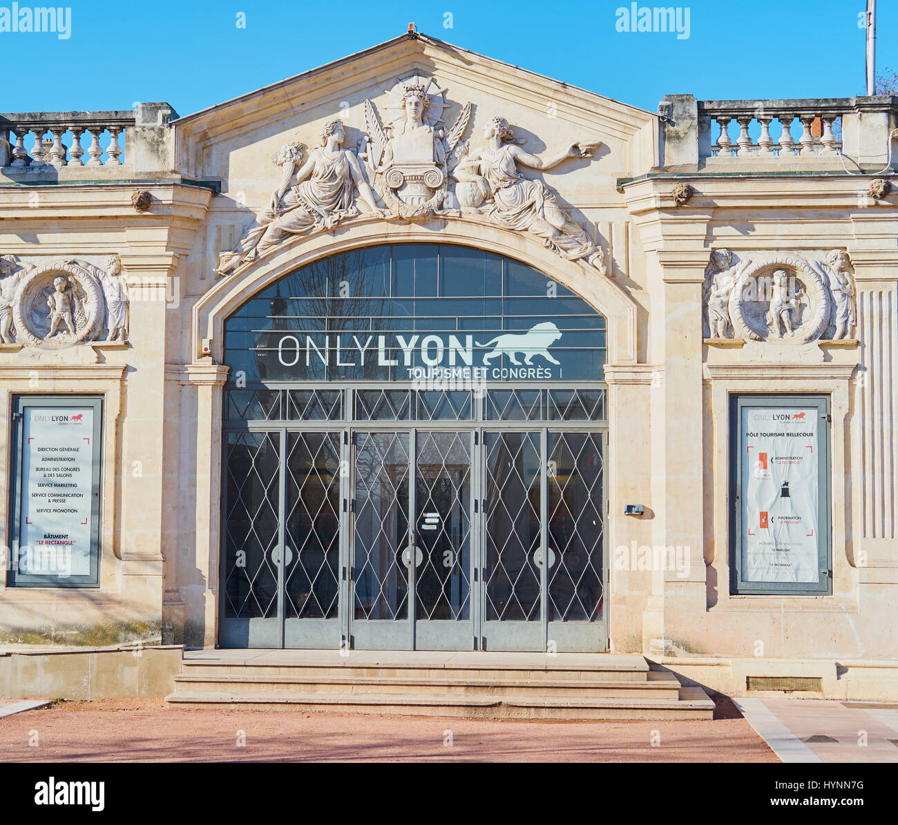 Tourist office, La Place Bellecour, Lyon, Auvergne-Rhone-Alpes, France,  Europe. A UNESCO world heritage site at the heart of Presqu'ile (peninsula  Stock Photo - Alamy