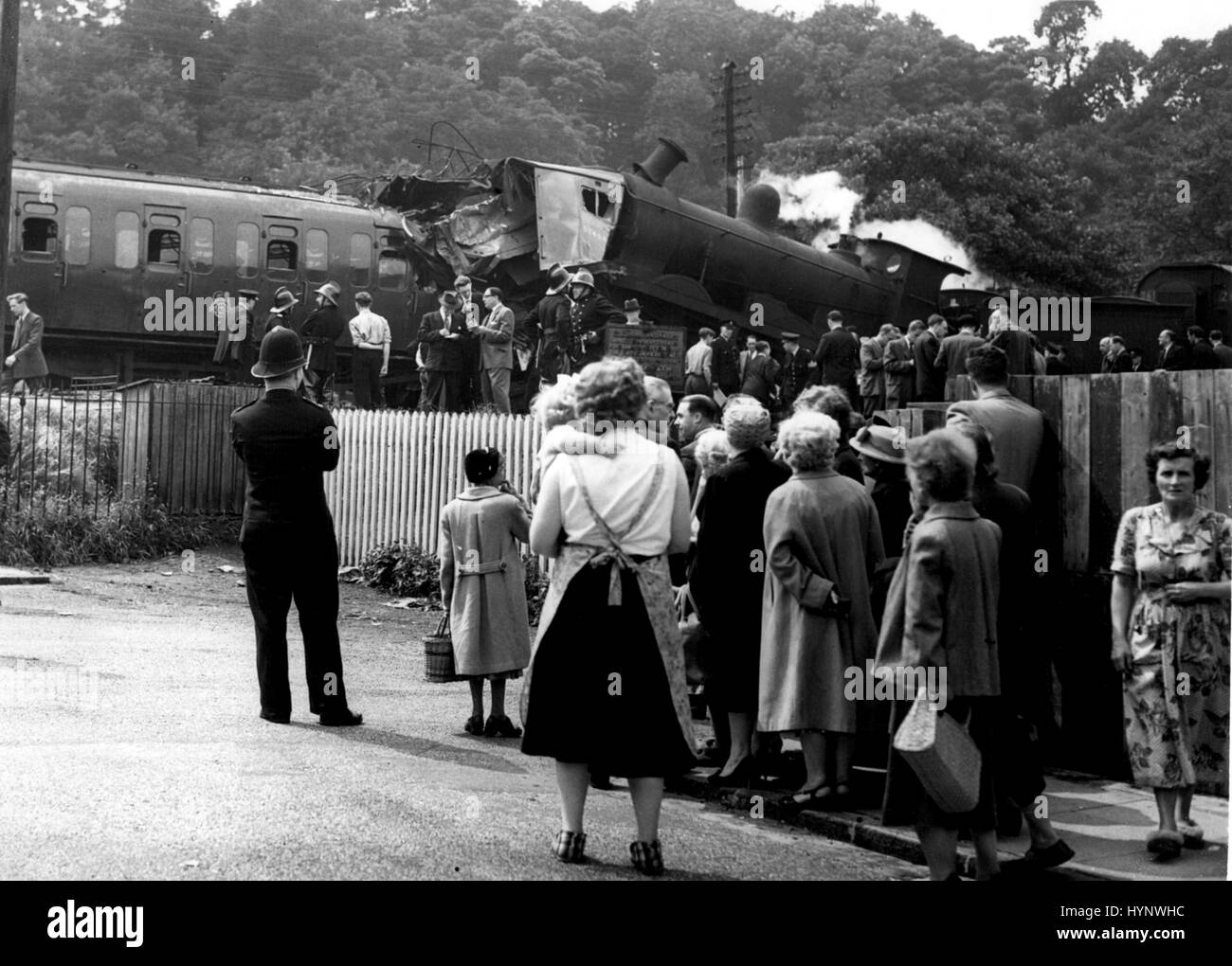 Jul. 07, 1958 Many Injured In London Train Crash. Between twenty and thirty people are said to