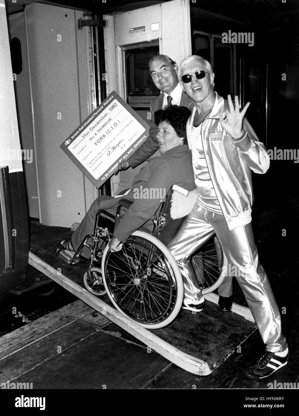 Feb. 24, 1975 - Jimmy Savile At Launch Of New Railcard For Disabled ...
