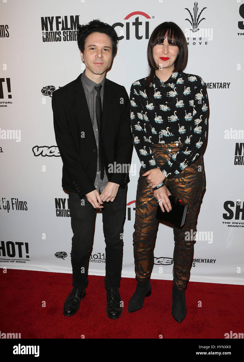Los Angeles, California, USA. 05th Apr, 2017. Barnaby Clay, Karen O, At