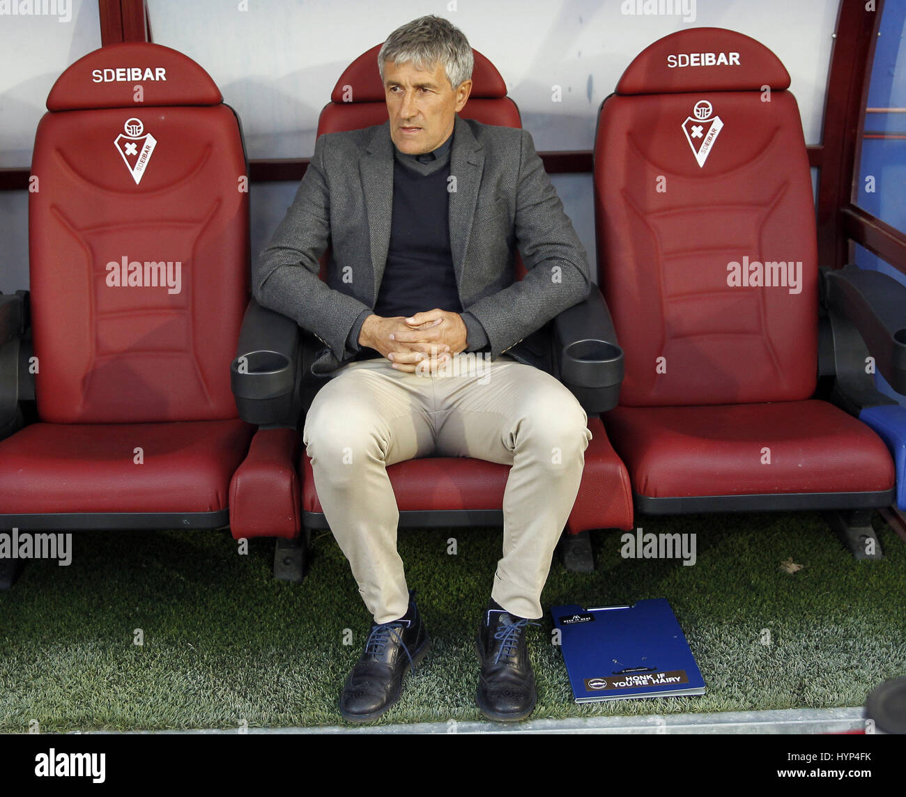 Las Palmas Head Coach Quique Setie During Their Primera