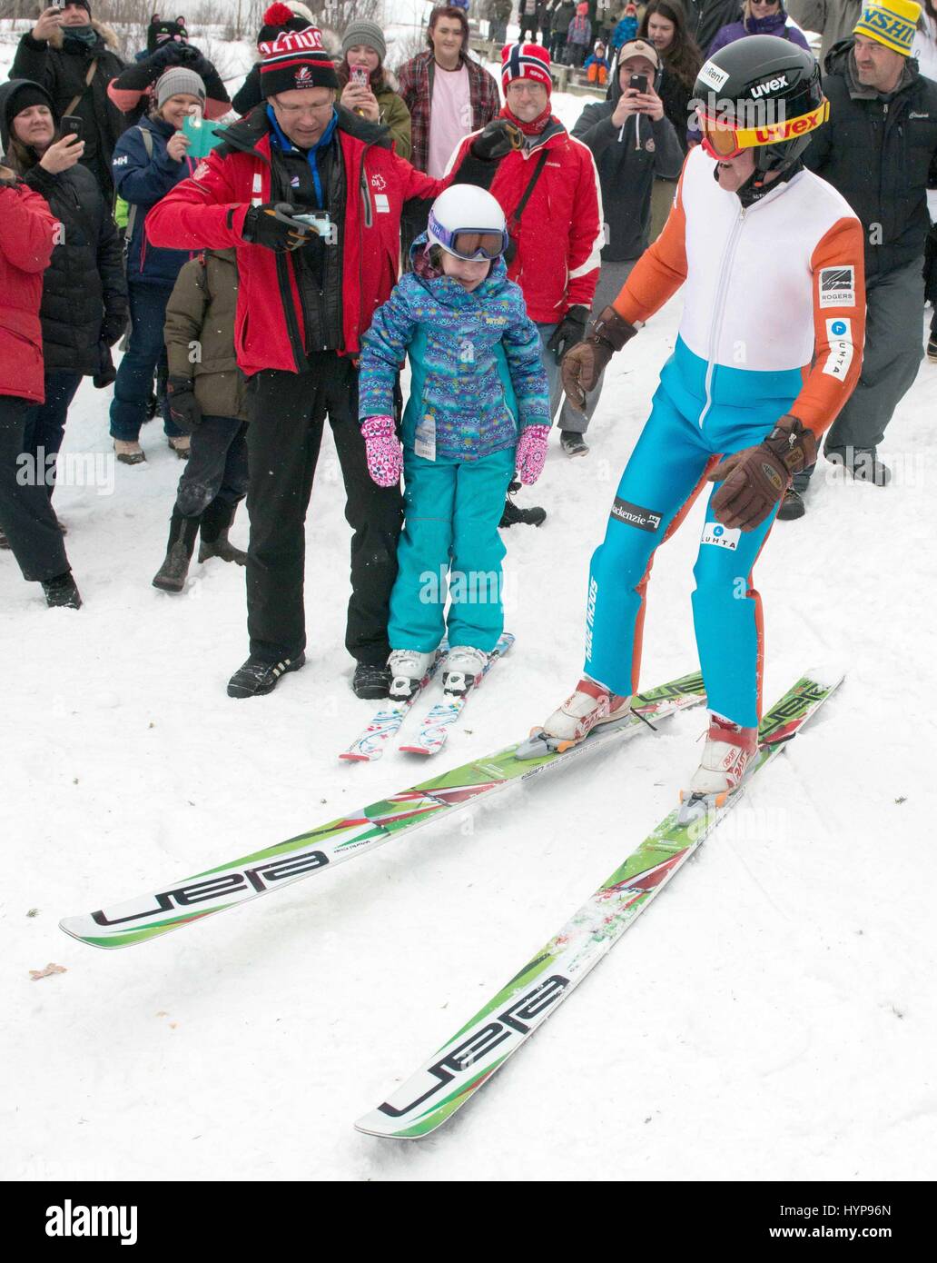 Eddie the Eagle, real name Michael Edwards, took to the slopes at the