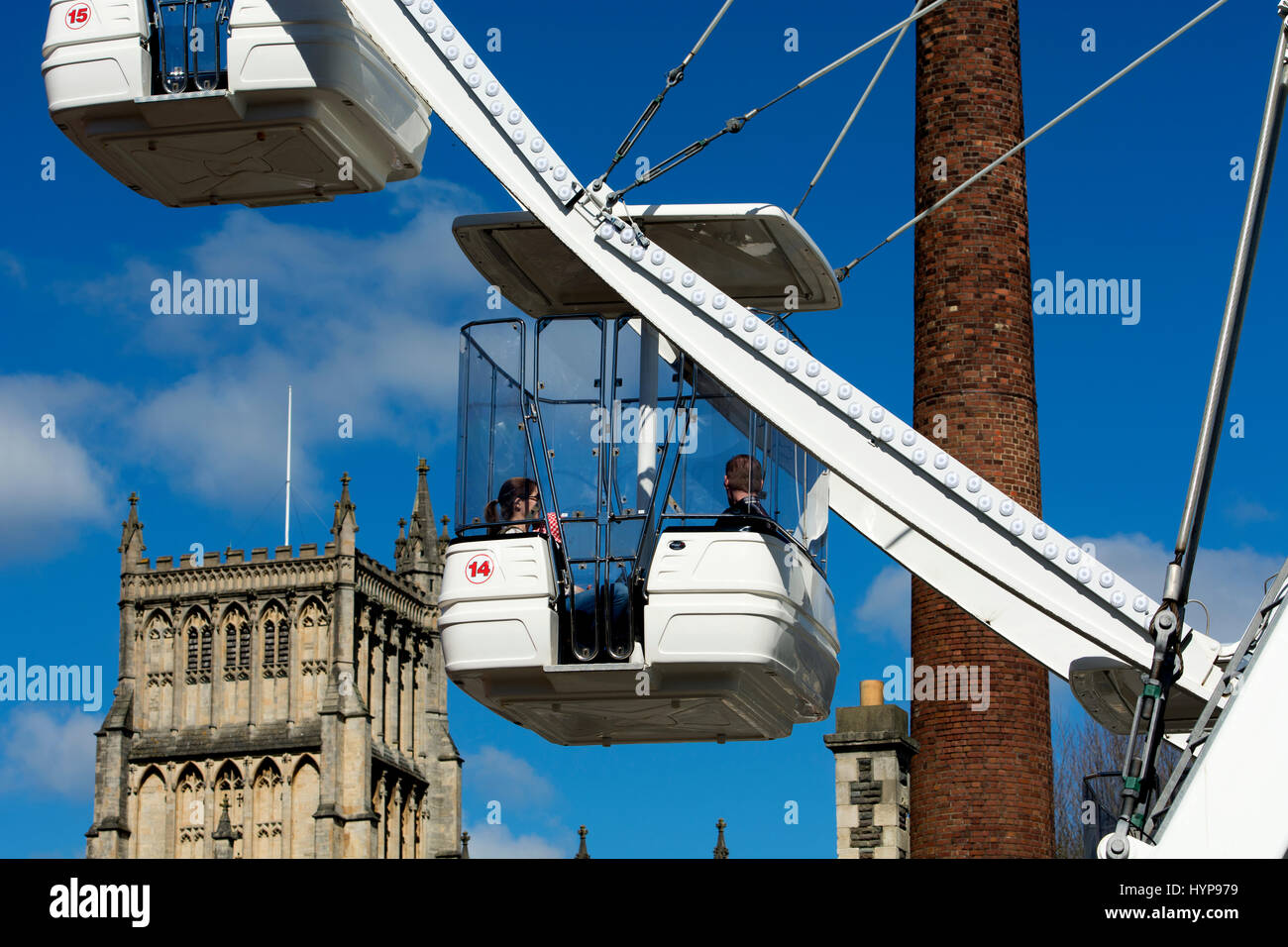 Sky View big wheel in Bristol city centre, UK Stock Photo Alamy