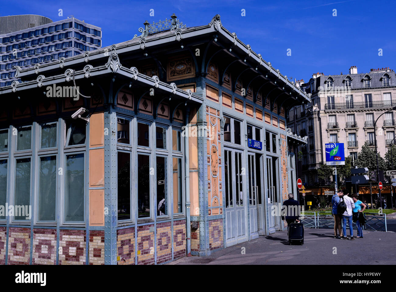 France, Paris, metro station Javel Stock Photo Alamy