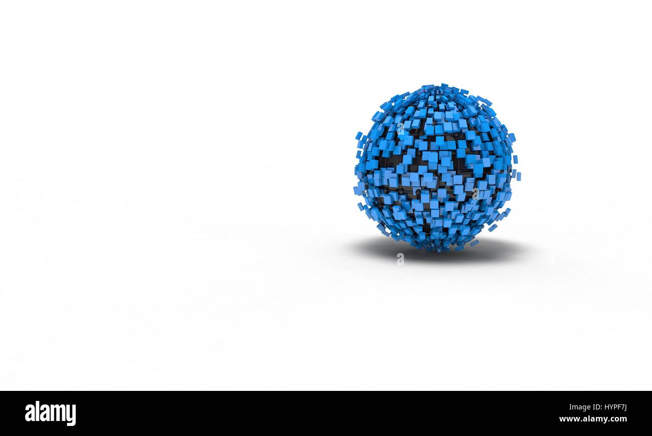 Background of the abstract sphere, 3d render working Stock Photo - Alamy