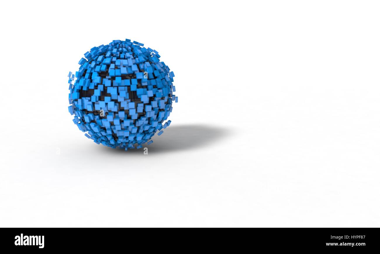 Background of abstract sphere, 3d render working Stock Photo - Alamy