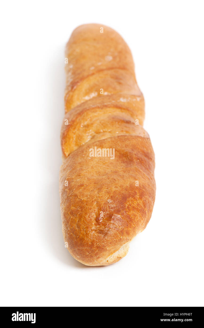 Baguette isolated on white background Stock Photo - Alamy