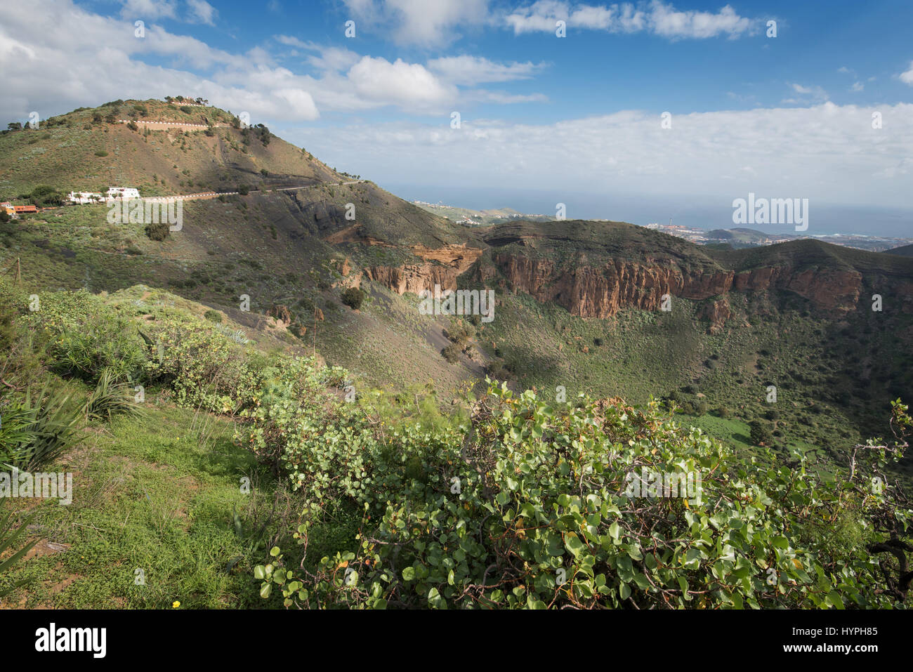 Gran Canaria Volcanic crater, Caldera de bandama Stock Photo Alamy