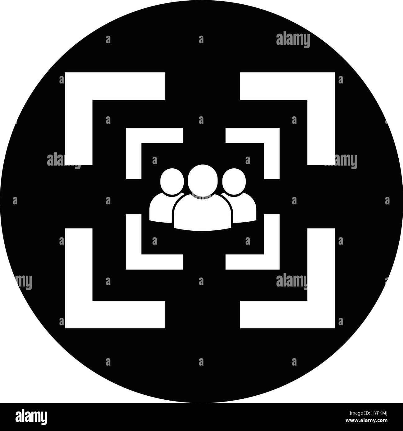 Crowd identification Stock Vector Images - Alamy