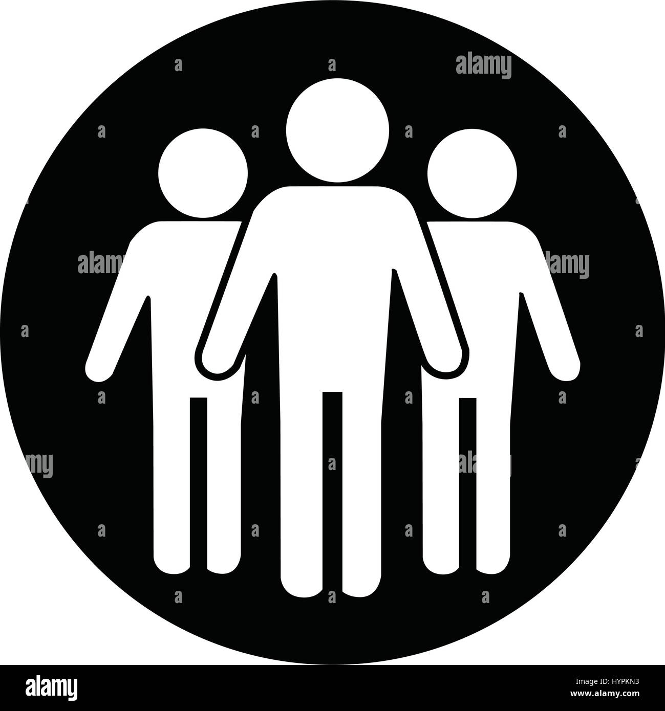 Crowd identification Stock Vector Images - Alamy