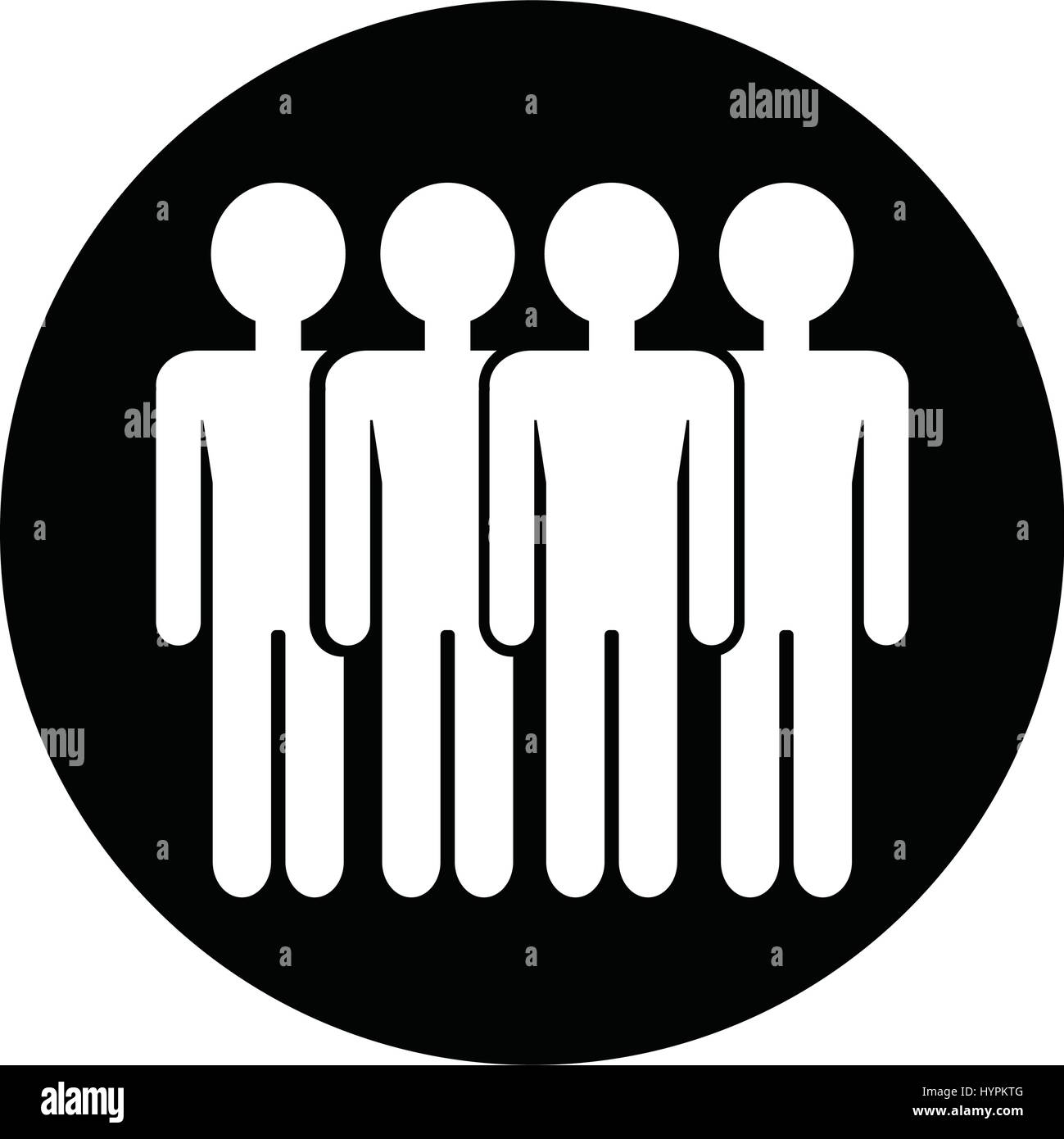 Crowd identification Stock Vector Images - Alamy