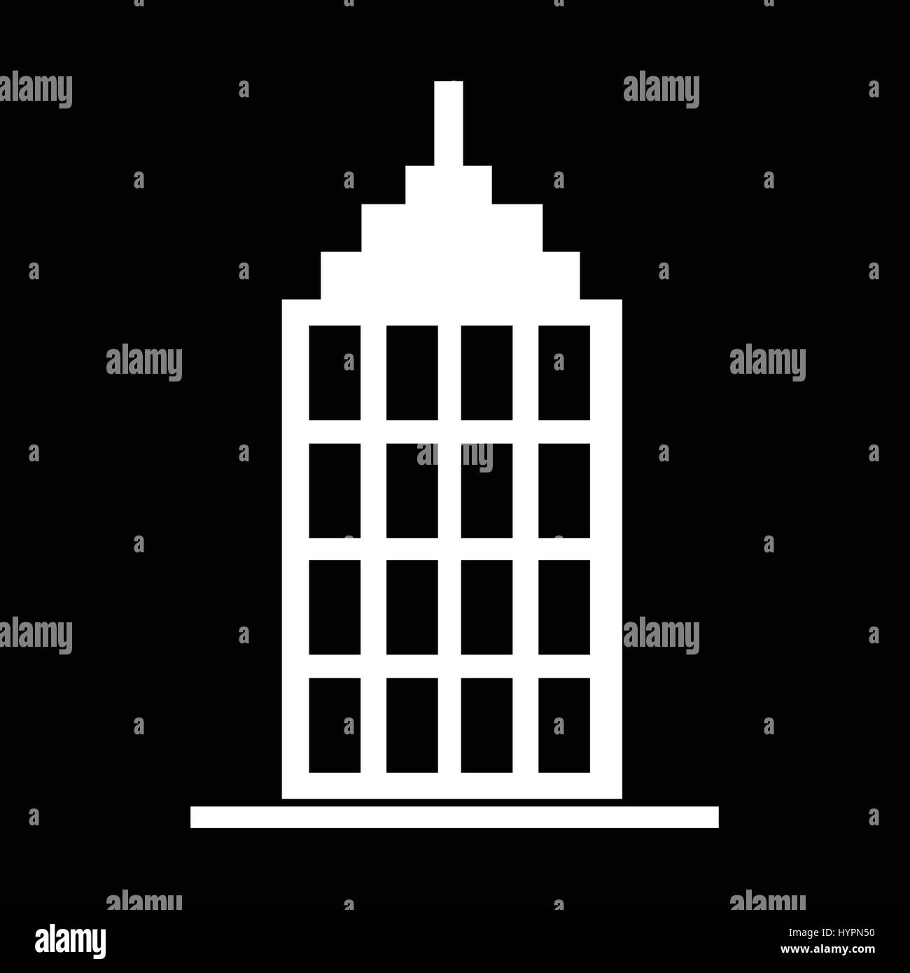Vector isometric skyscraper icon Black and White Stock Photos & Images ...