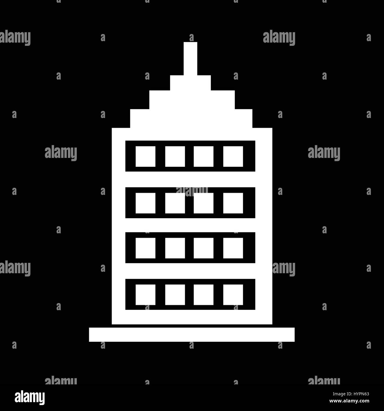 Condo building icon Black and White Stock Photos & Images - Alamy