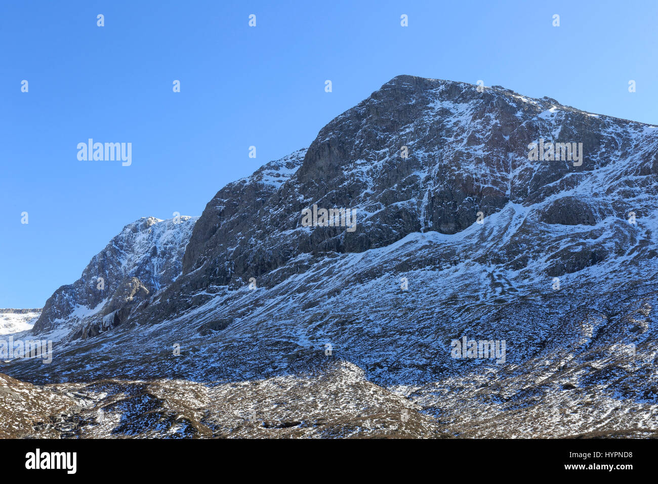 View of the North Face of Ben Nevis in Scotland Stock Photo