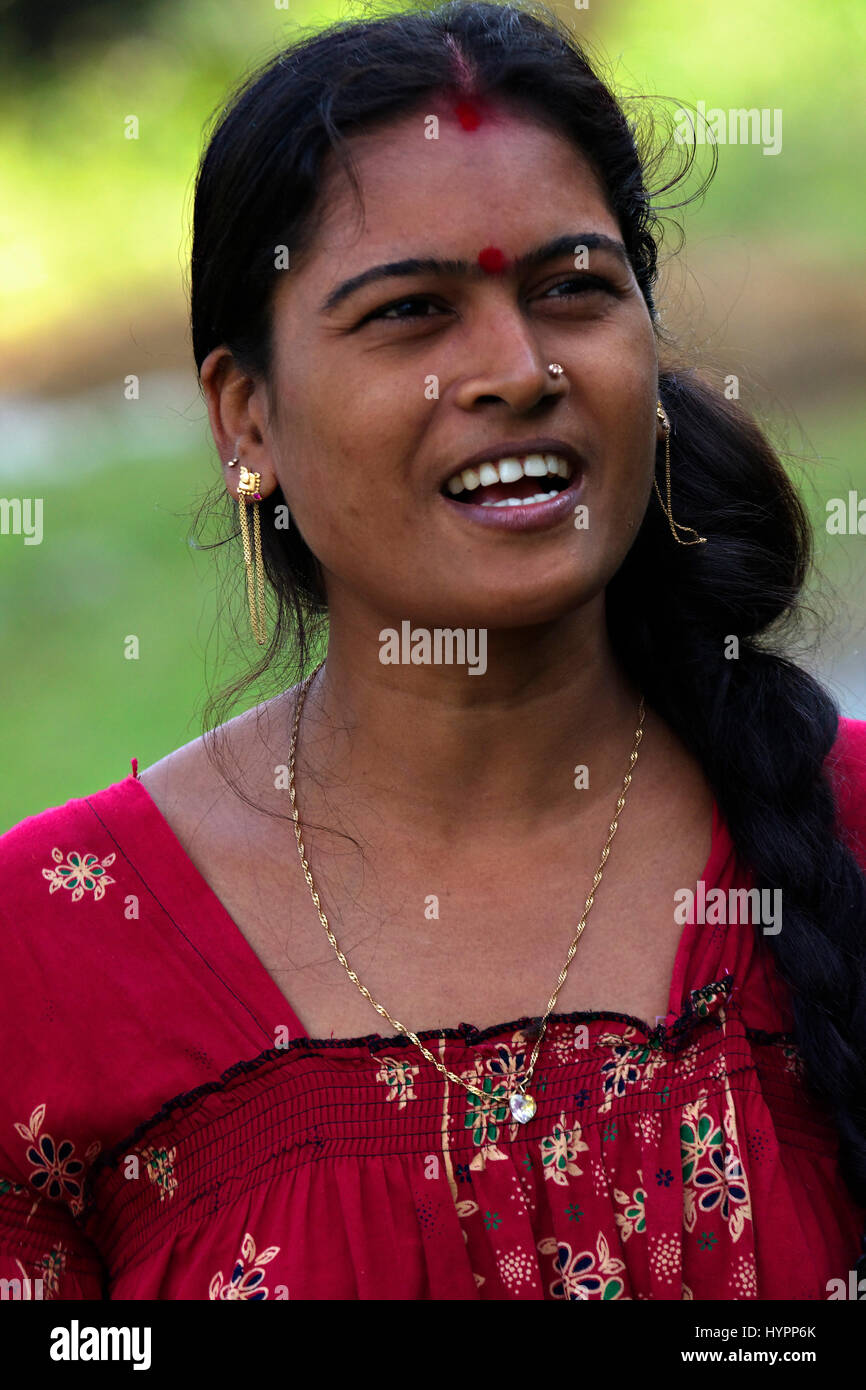 Indian woman in traditional dress, Andaman Islands, India Stock Photo Alamy