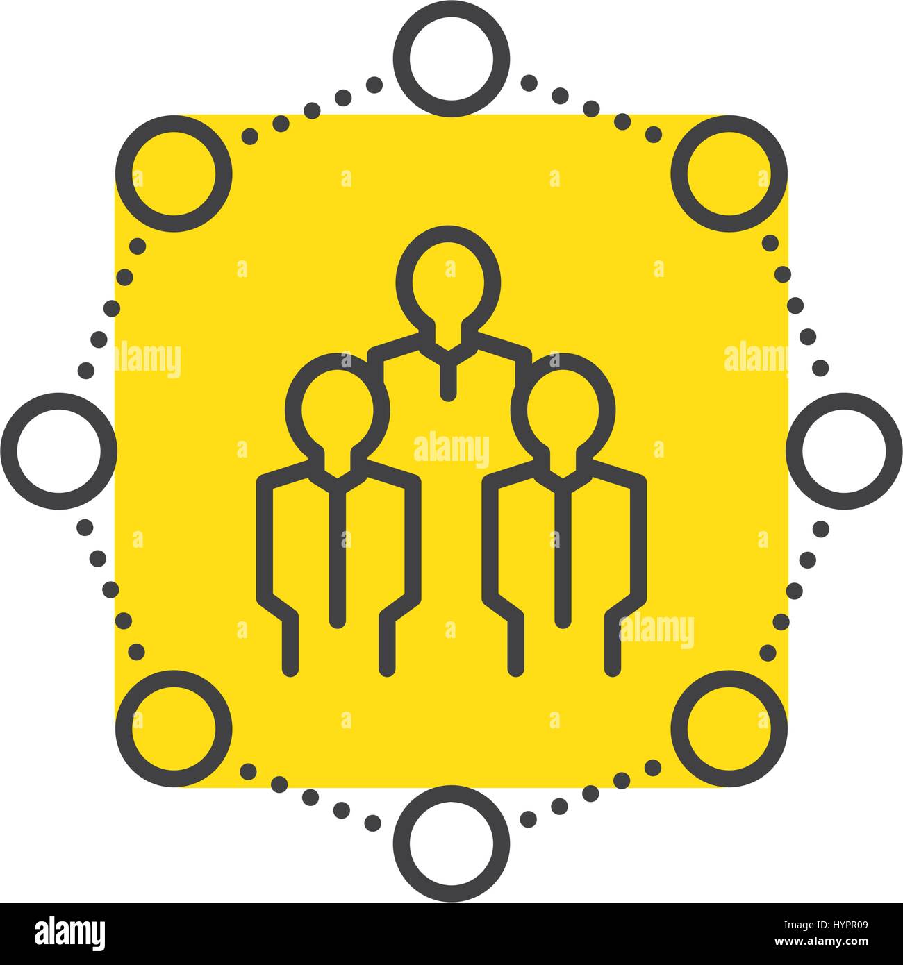 BUSINESS Team yellow mark icon Stock Vector Image & Art Alamy