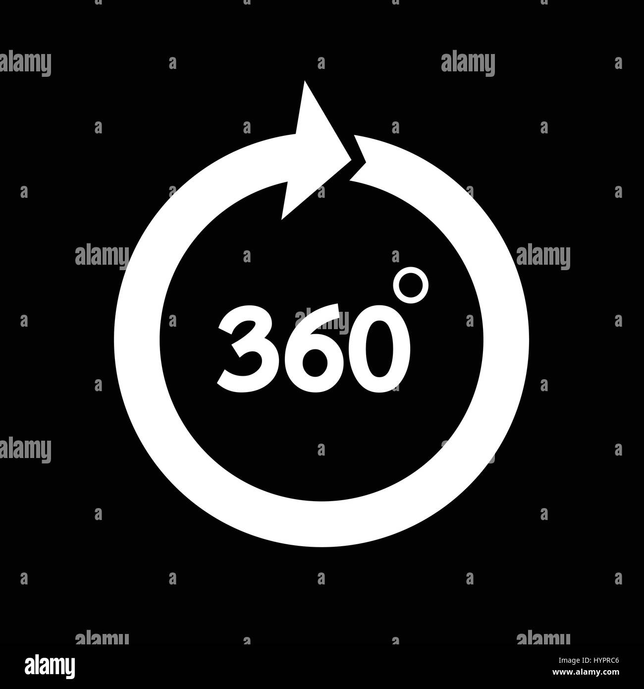 360 Degree icon Stock Vector Image & Art - Alamy