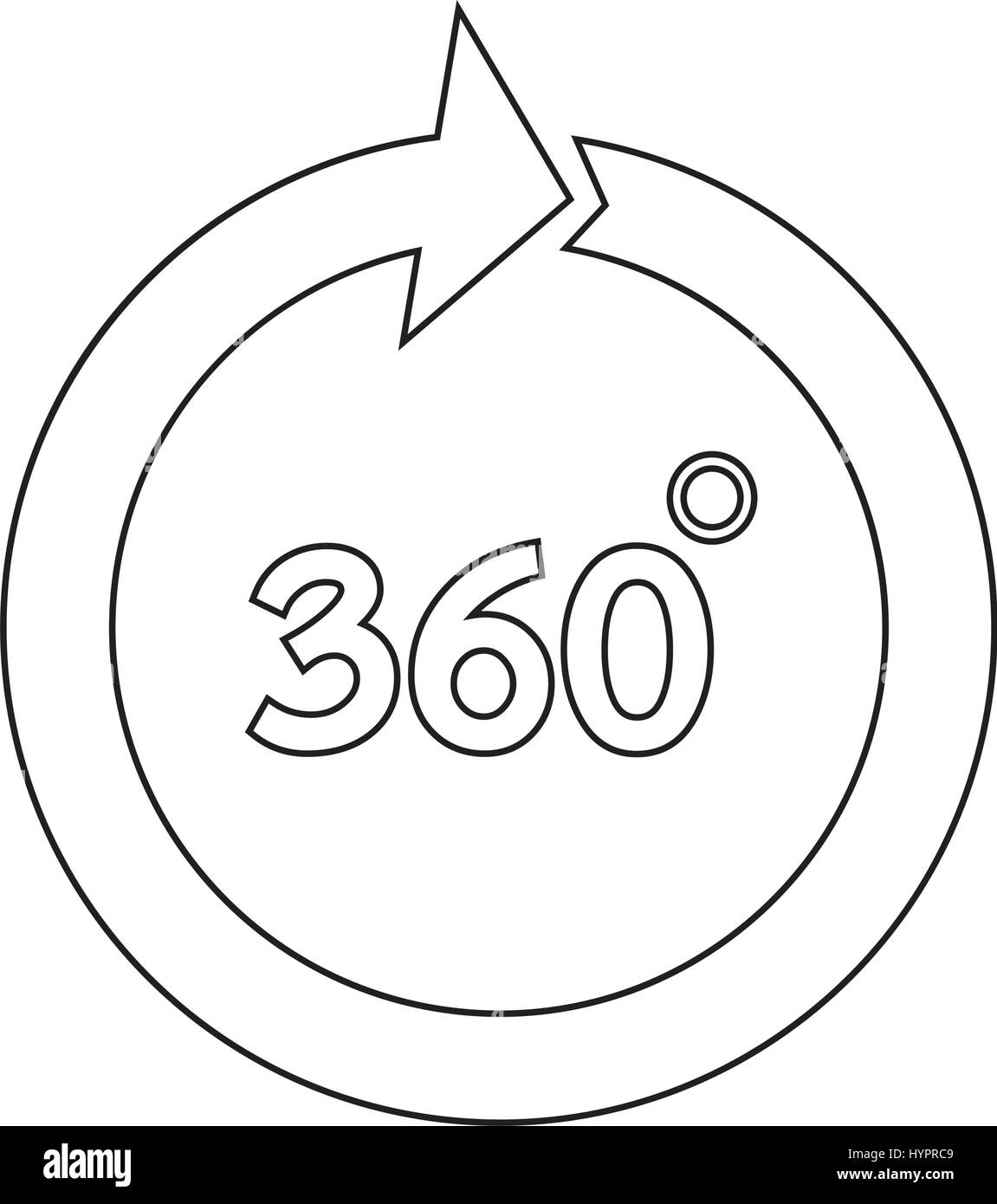 360 Degree icon Stock Vector Image & Art - Alamy