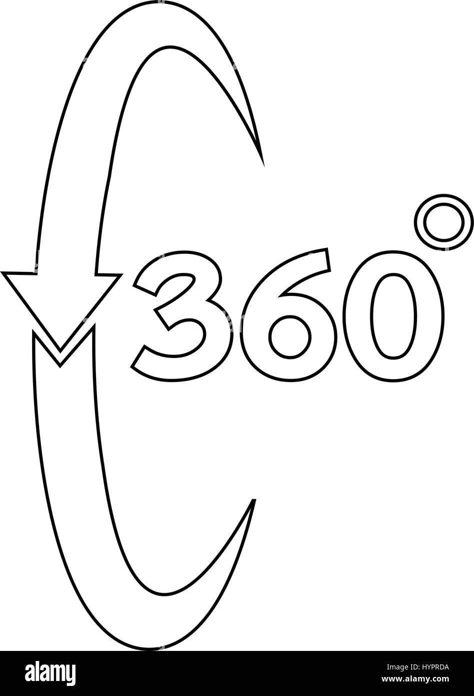 360 Degree icon Stock Vector Image & Art - Alamy