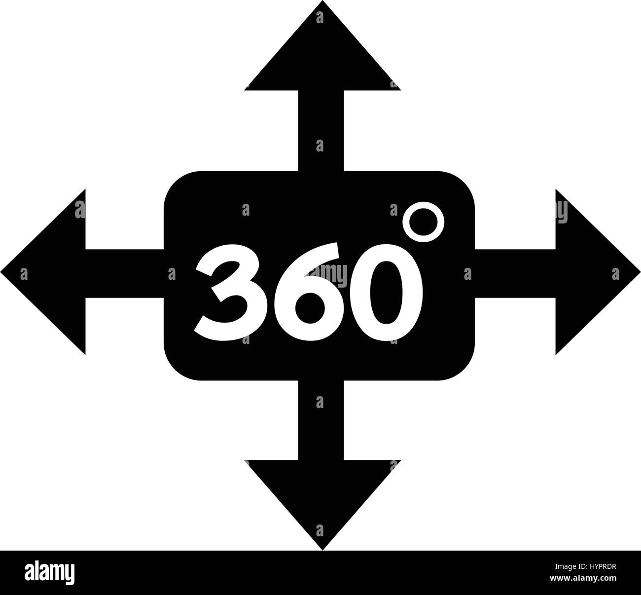 360 Degree icon Stock Vector Image & Art - Alamy
