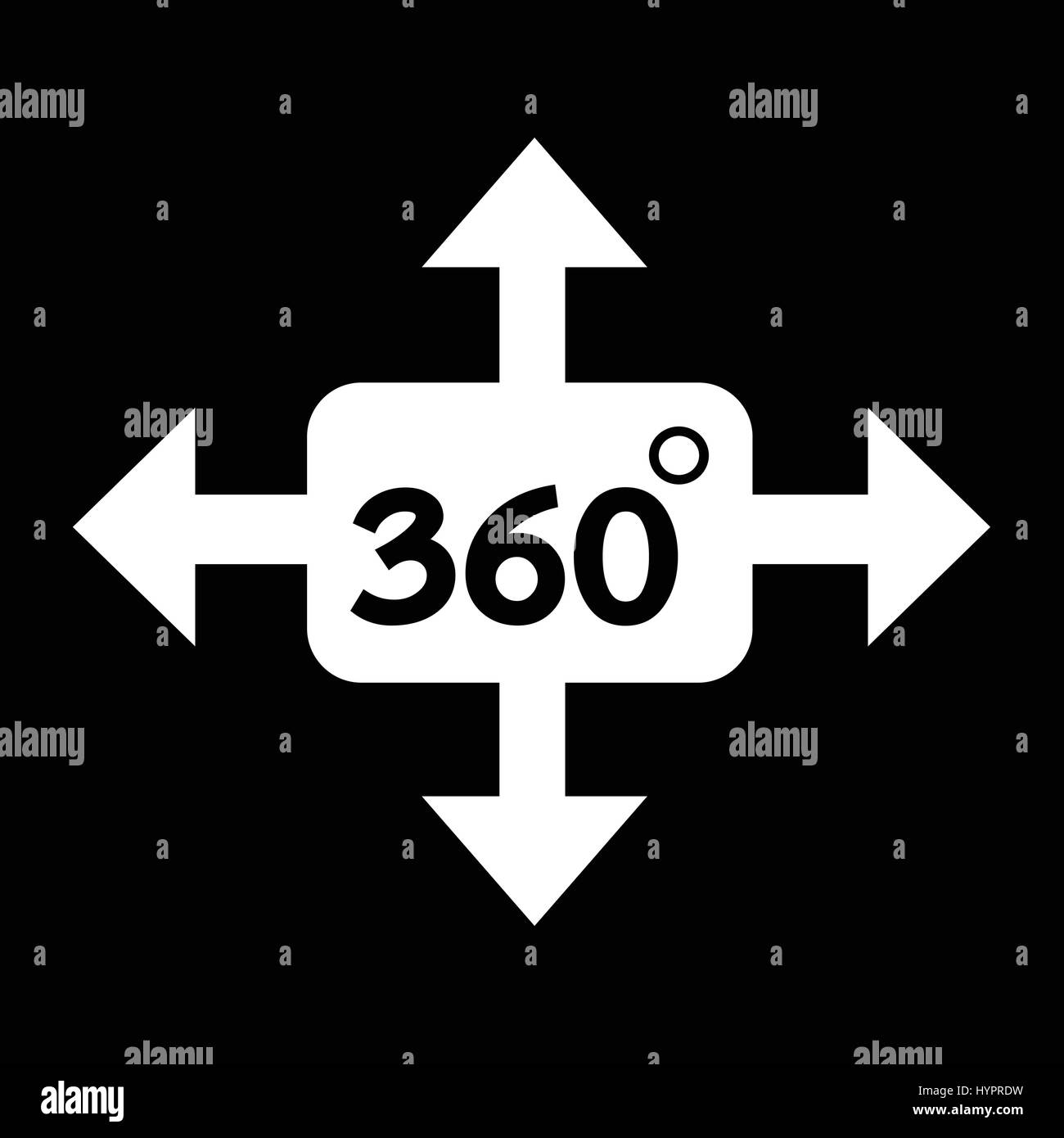 360 Degree icon Stock Vector Image & Art - Alamy