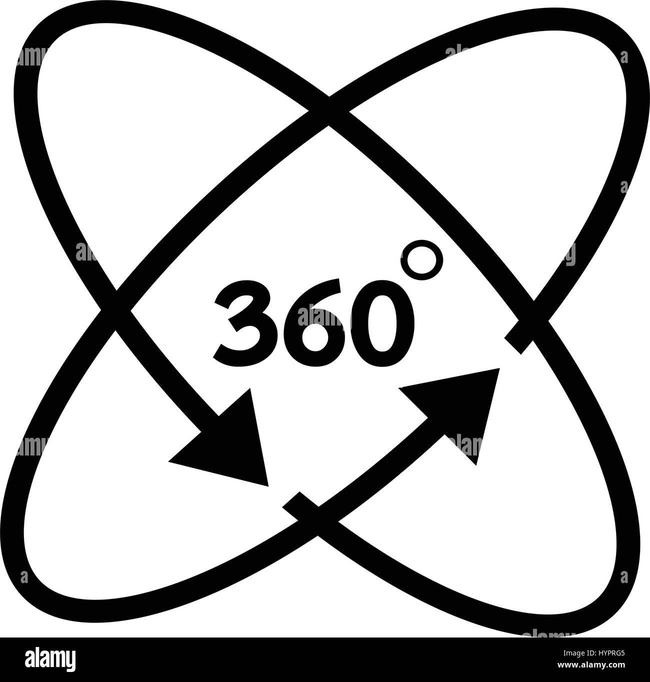 360 Degree icon Stock Vector Image & Art - Alamy