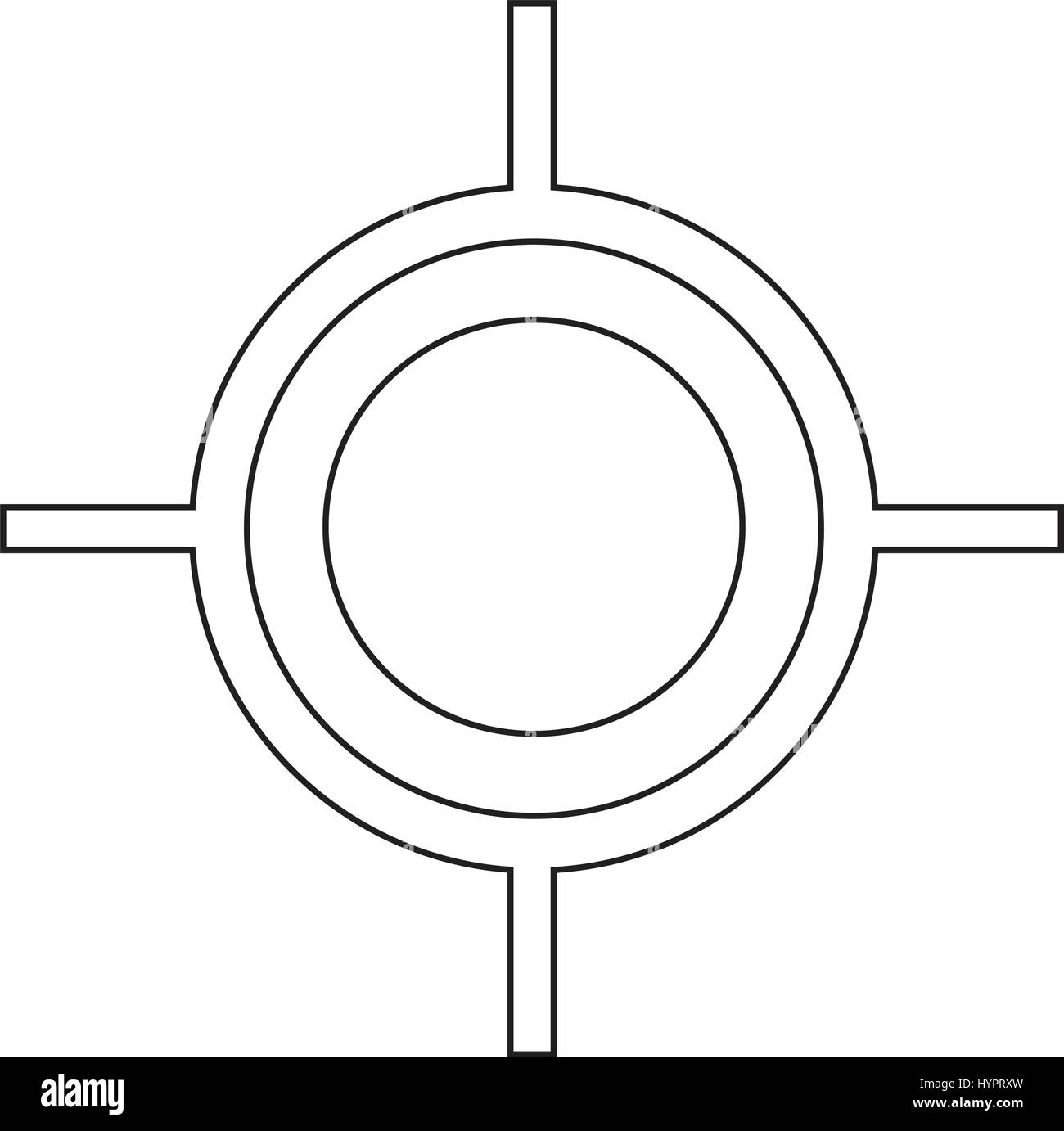 map pointer gps icon Stock Vector Image & Art - Alamy