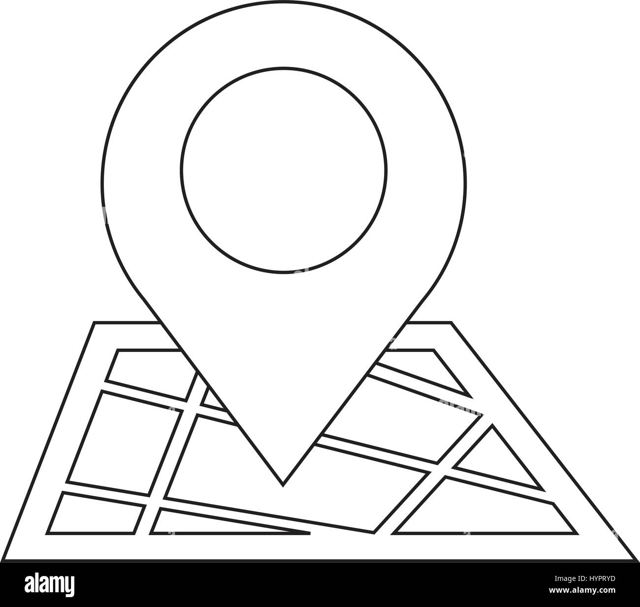 map pointer gps icon Stock Vector Image & Art - Alamy