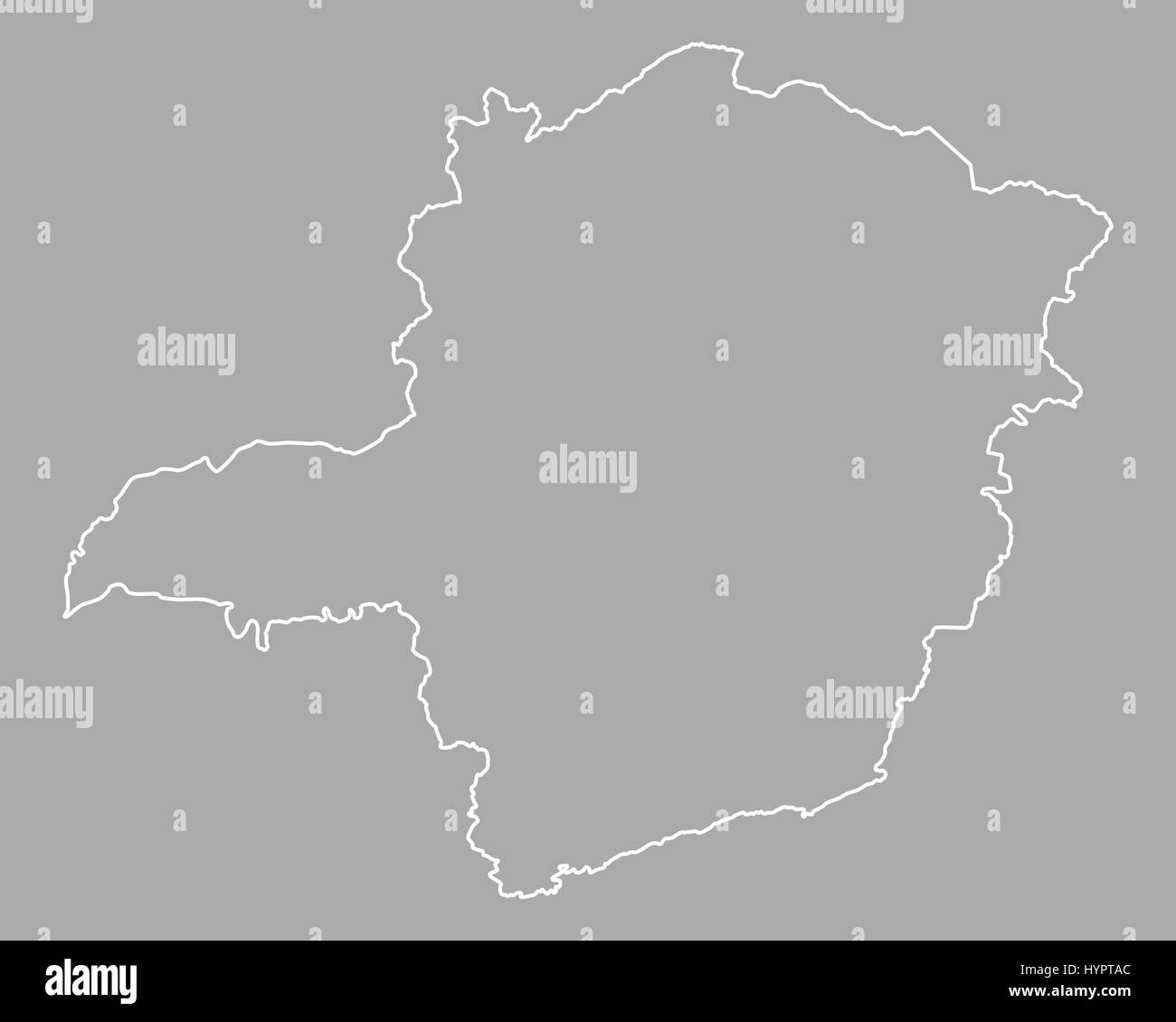 Map of Minas Gerais Stock Photo Alamy