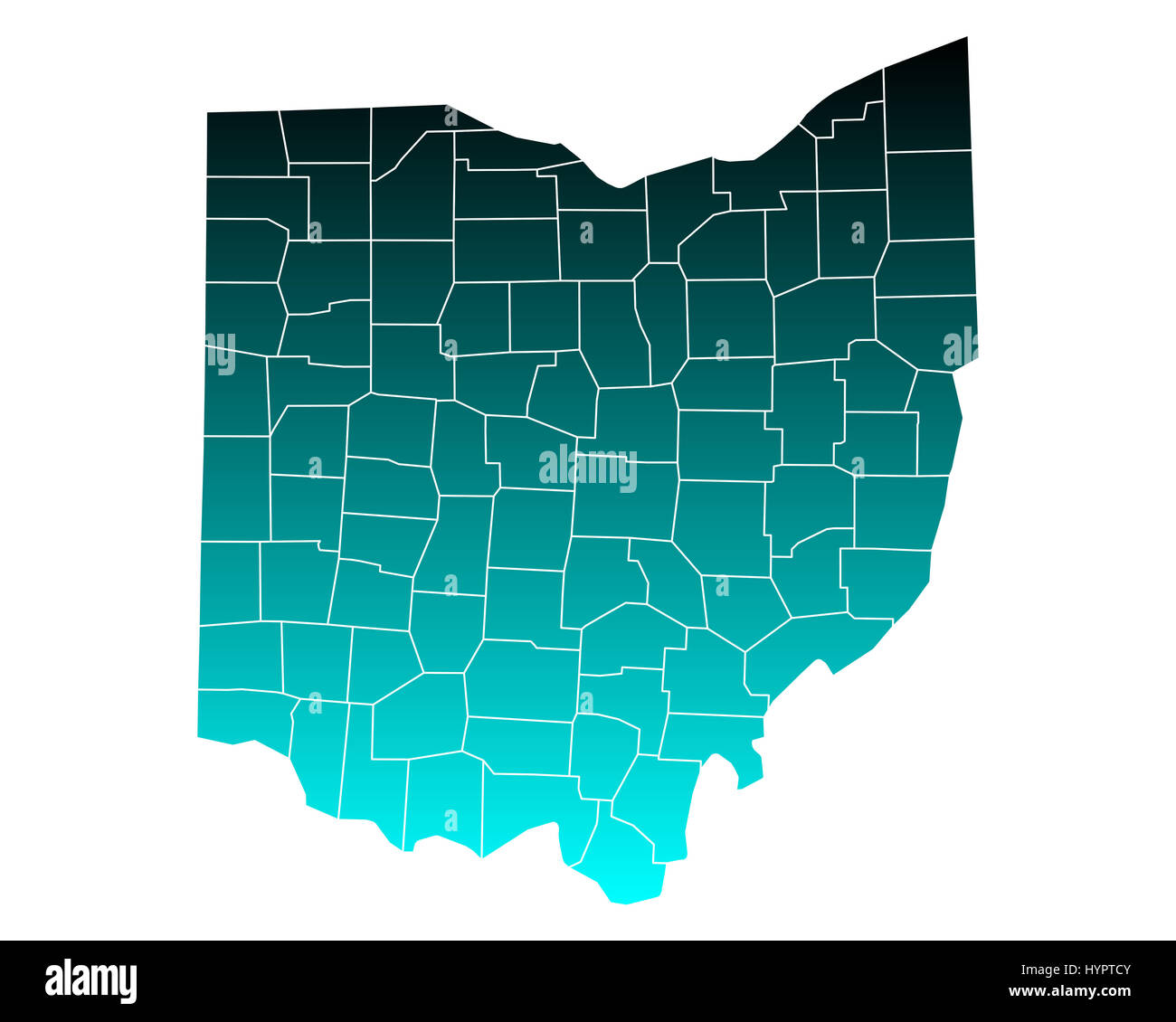Map Of Ohio Stock Photo Alamy Map Of Ohio HYPTCY
